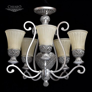 Люстра потолочная CHIARO 254013605 Версаче 5x60W E27